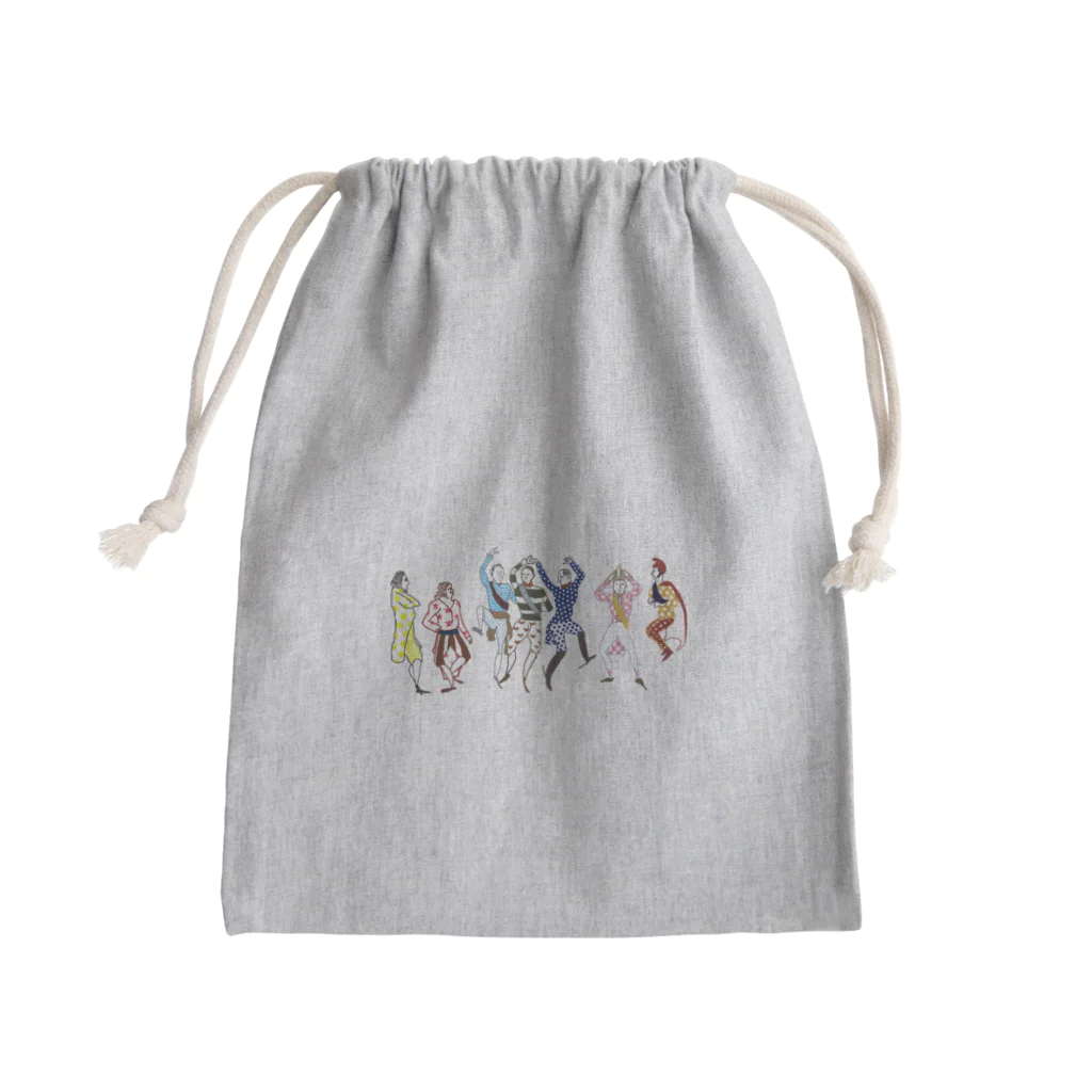 sagarooの会議は踊る 集合 Mini Drawstring Bag