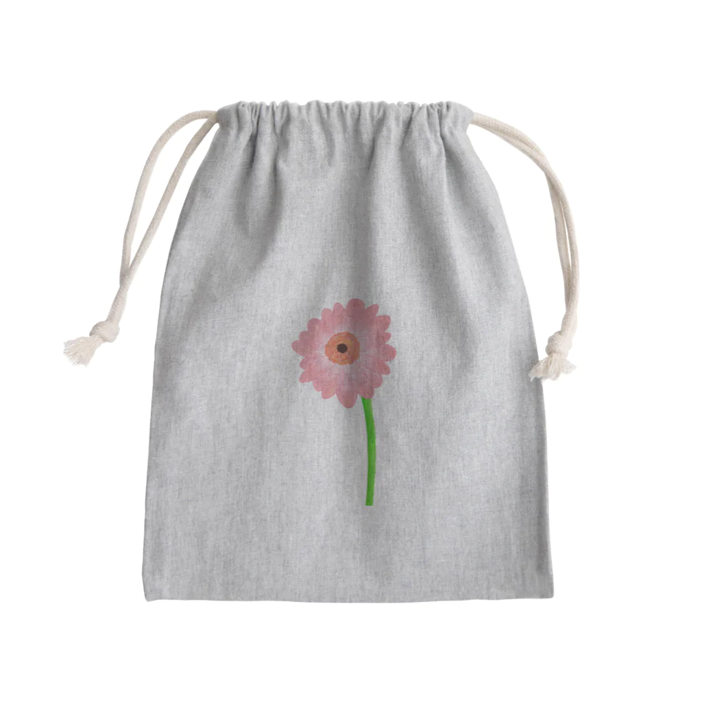 Lily bird（リリーバード）の桃色ガーベラ１輪 Mini Drawstring Bag