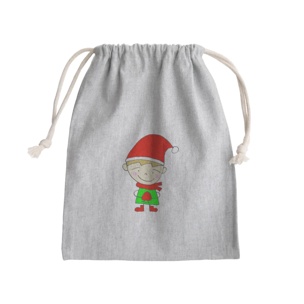 GANBARU15のいっちゃん サンタになる Mini Drawstring Bag