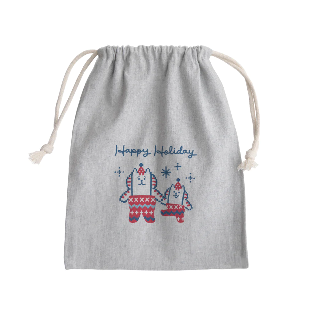 ごろごろにゃんすけのノルディックにゃんすけ Mini Drawstring Bag