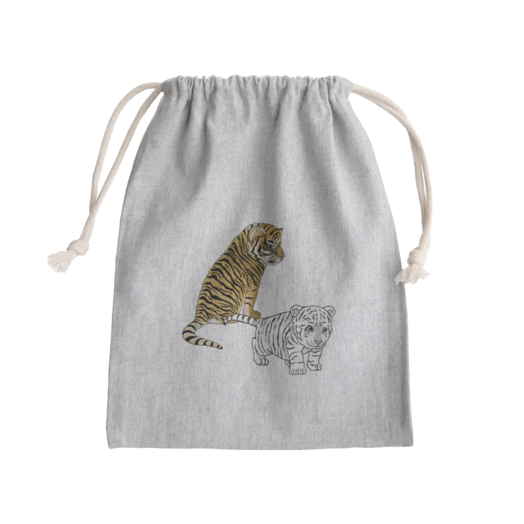 LalaHangeulの虎の仔たちは仲良しです Mini Drawstring Bag