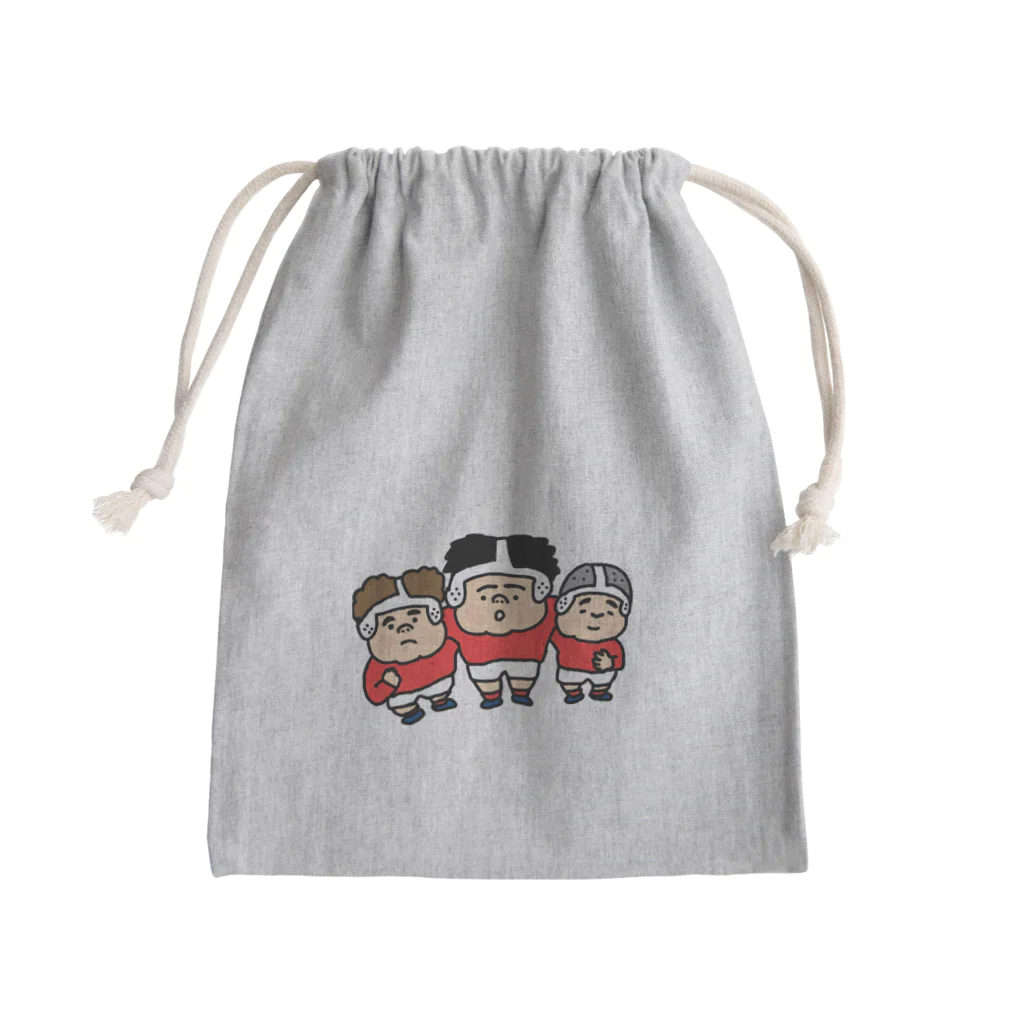 nekokokuのスクラム ラガーくん ラグビー Mini Drawstring Bag