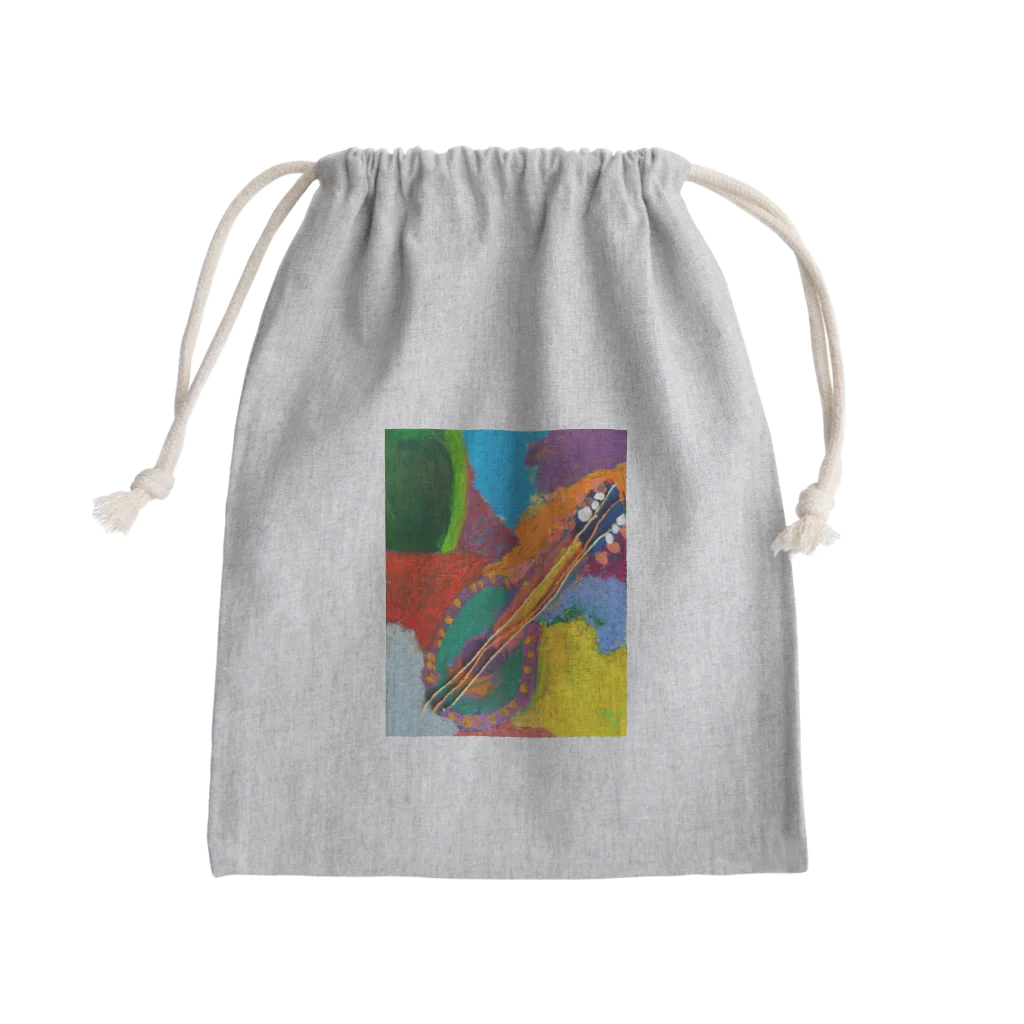 ムスメアートのOil art  Mini Drawstring Bag