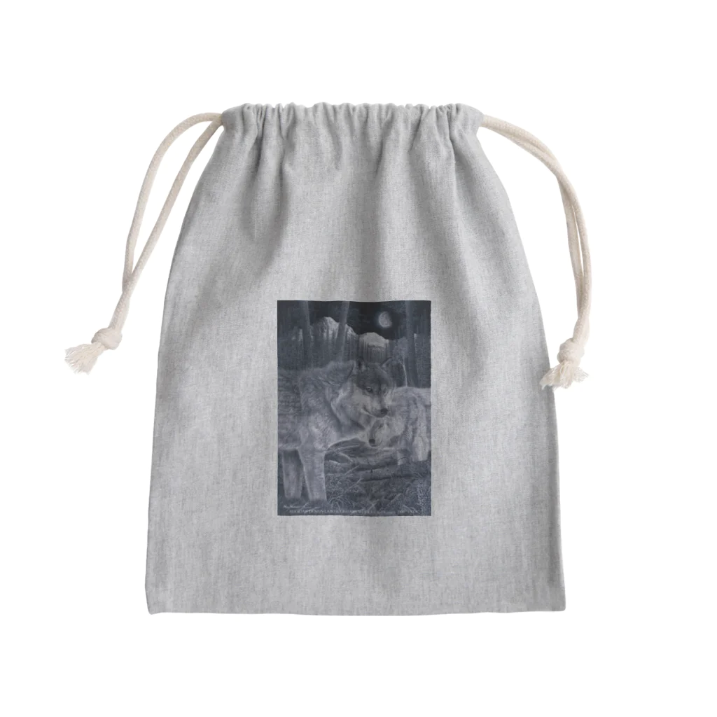 アラスカ野生動物画家きむらけいのE​Y​E​S​ ​-​視​線​- Mini Drawstring Bag