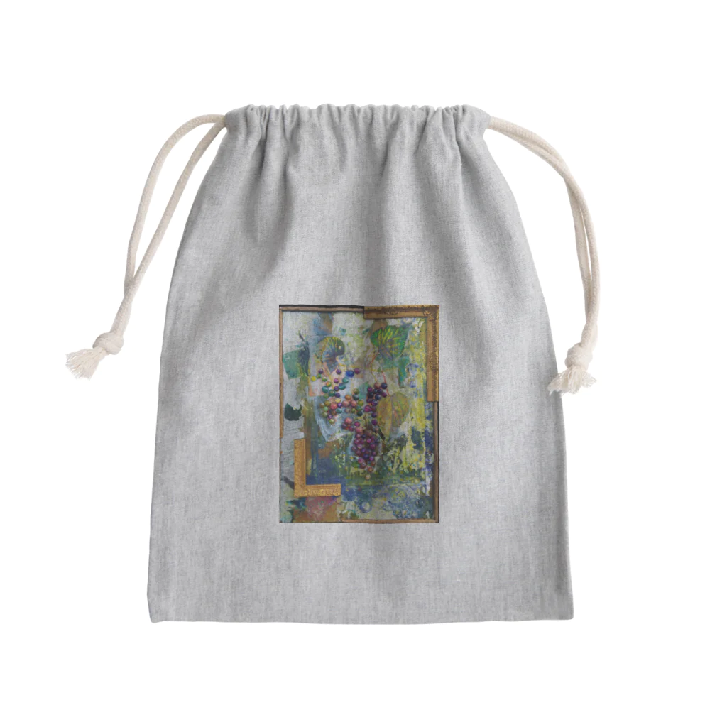 RINA SHOPの葡萄 Mini Drawstring Bag