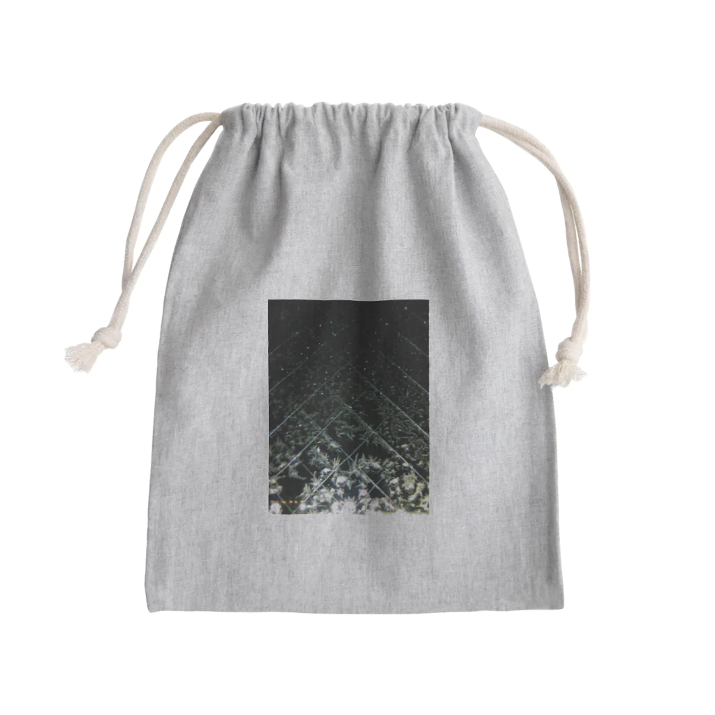 空屋　sorayakusakaの201001161933000　夜の氷紋 Mini Drawstring Bag