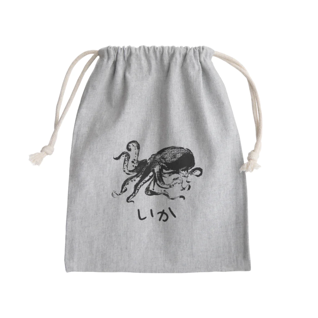 chicodeza by suzuriのいか？？ Mini Drawstring Bag