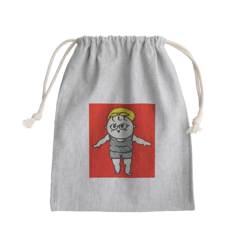 きよらのぶらっくうーまん3 Mini Drawstring Bag