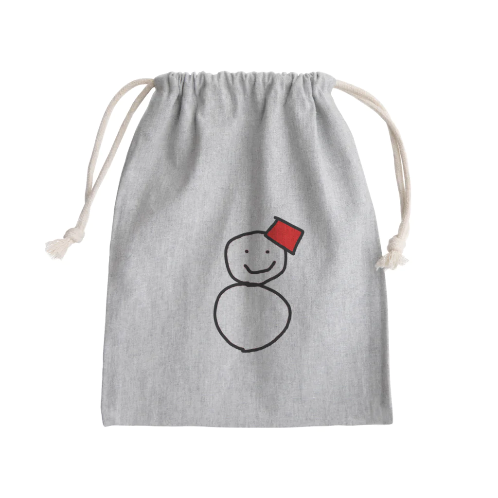 Kamui Labの雪ダルマ君のマーク Mini Drawstring Bag