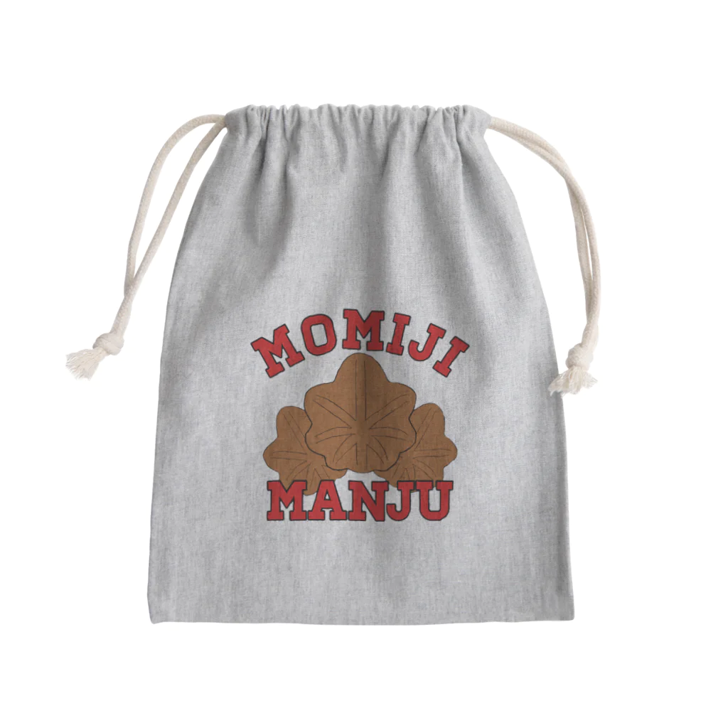 ヘンテコデザイン専門店　SYUNLABOのMOMIJI MANJU Mini Drawstring Bag