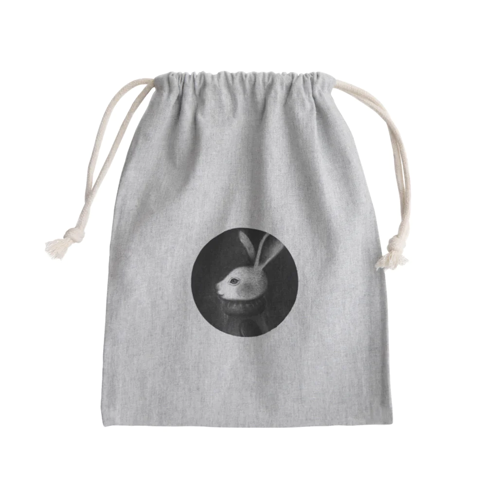 野ウサギ堂（キクチン）の野ウサギ堂・店主 Mini Drawstring Bag