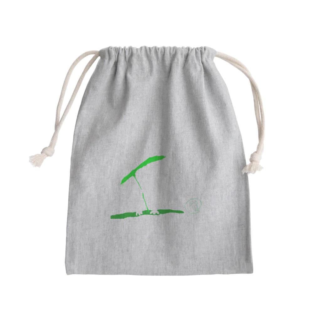 Daifukuのあめのひのかえる Mini Drawstring Bag