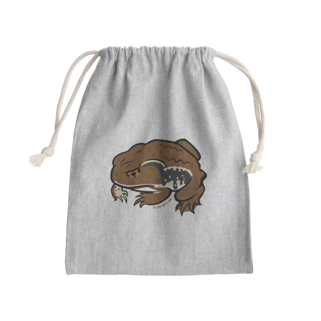 もむのふの爬虫類グッズやさんのどっしりヒキガエル Mini Drawstring Bag