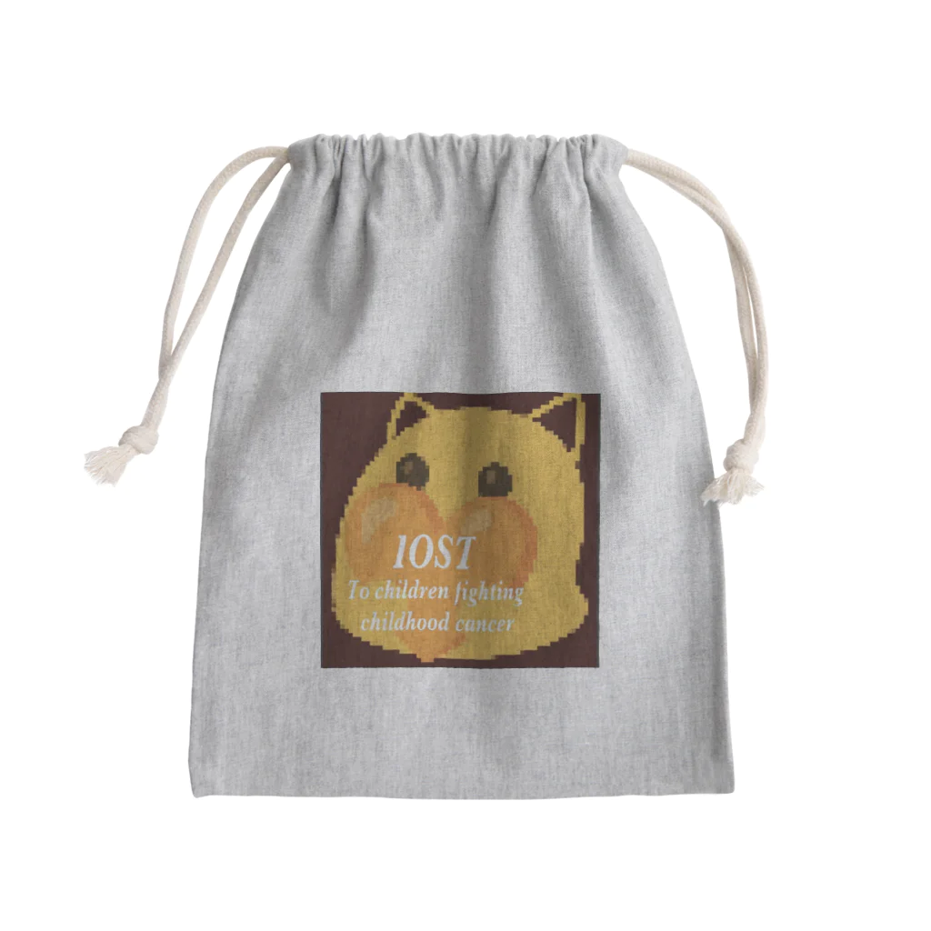 IOST_Supporter_CharityのIOST 幸せを運ぶ猫 Mini Drawstring Bag