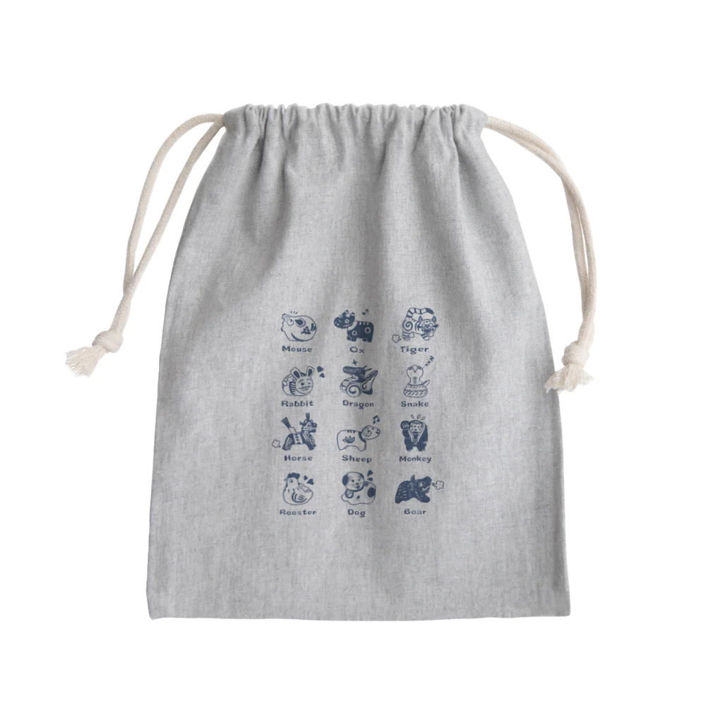 SU-KUのThe Zodiac of Fukushima Mini Drawstring Bag