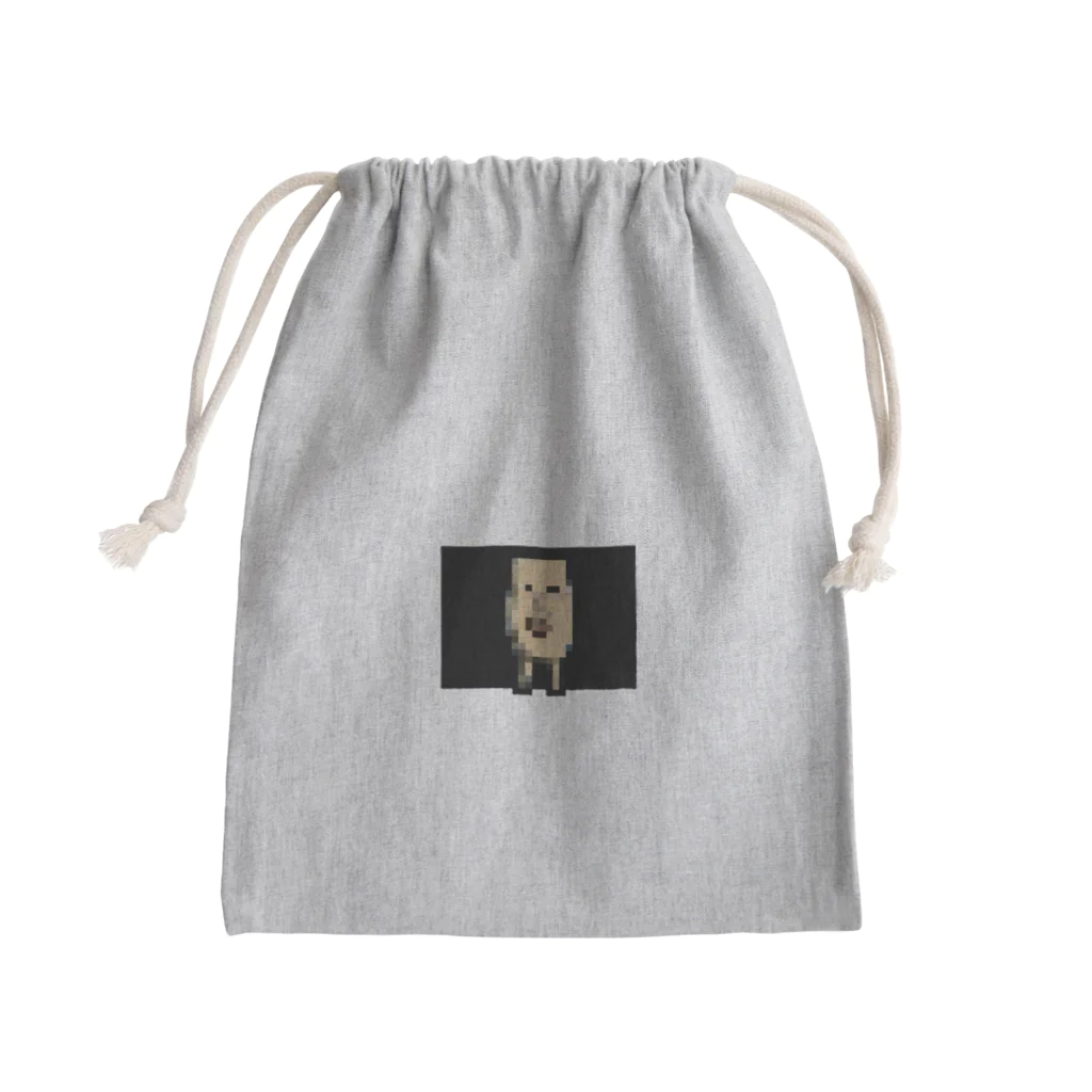 モンキチのドットヒモ男 Mini Drawstring Bag