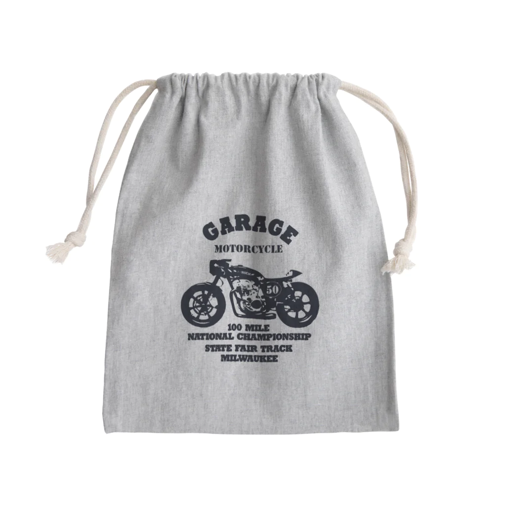 キッズモード某の武骨なバイクデザイン Mini Drawstring Bag