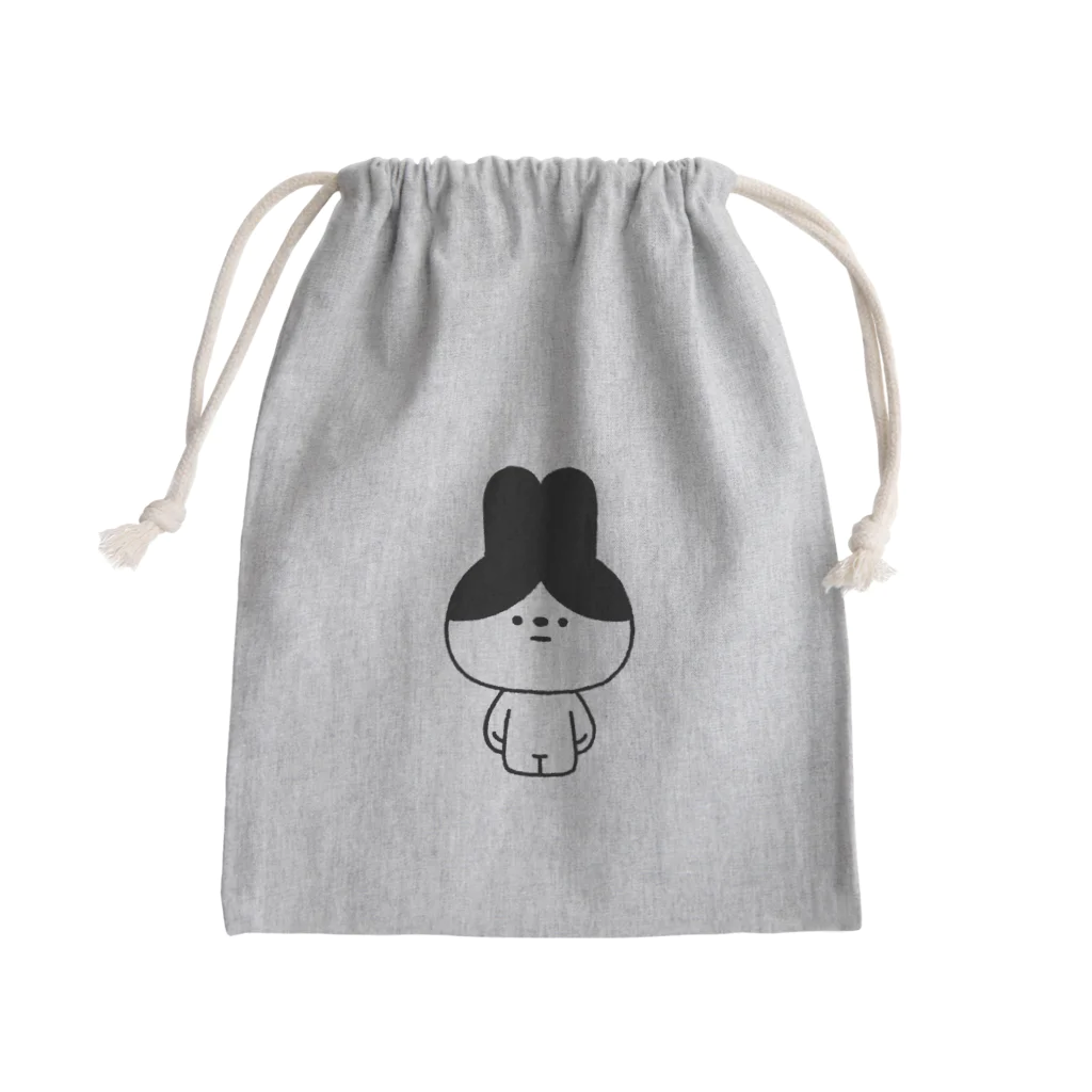 こつｗのおみせの量産うさぎ はちわれ Mini Drawstring Bag