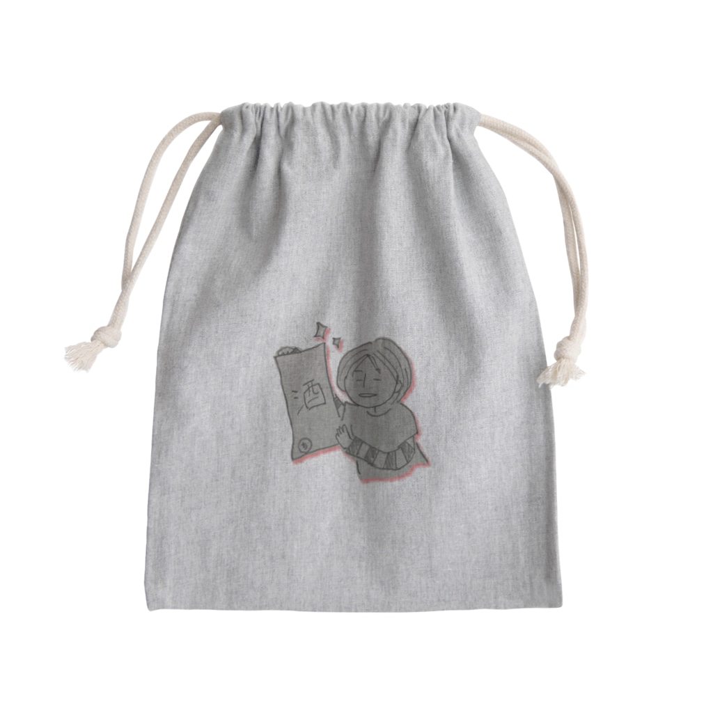 ミ亭の酒好きコ Mini Drawstring Bag