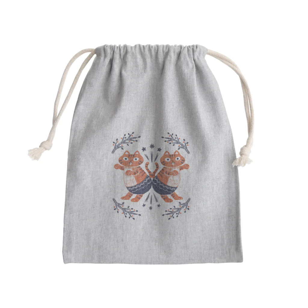 しがちワークス　Suzuri店のおしりとおしりがごっちんこ Mini Drawstring Bag