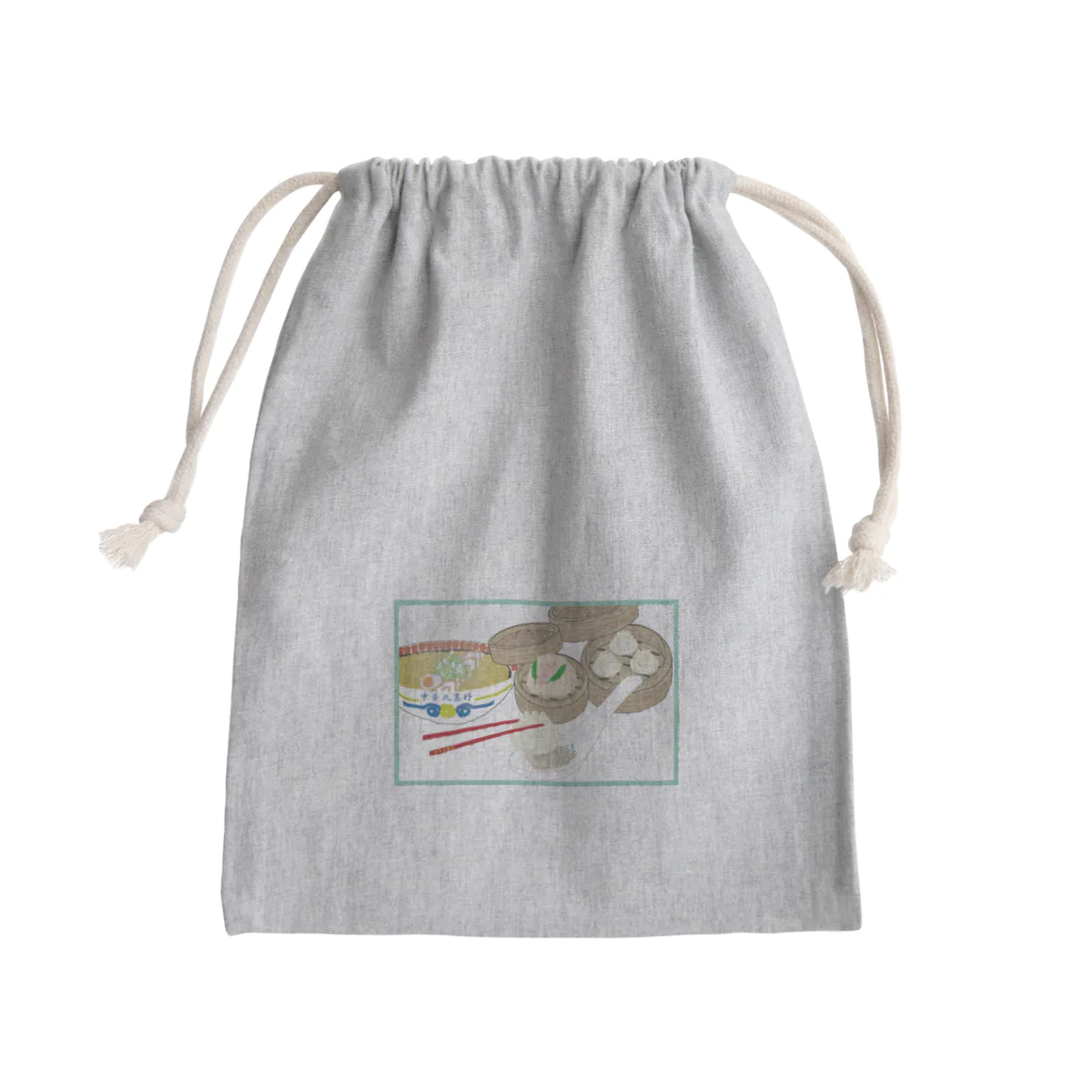 中華サークルの中華料理大好き Mini Drawstring Bag