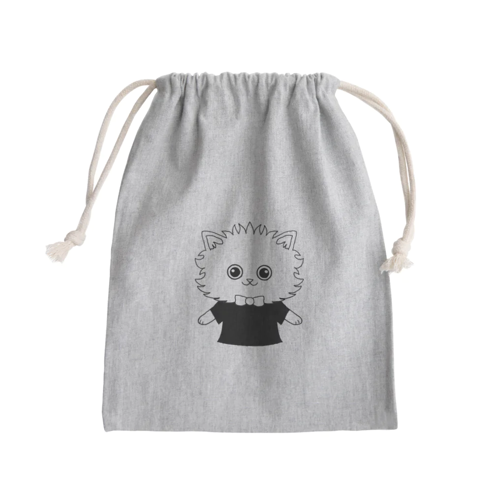 ネコグラシのかわいい白黒ネコ Mini Drawstring Bag