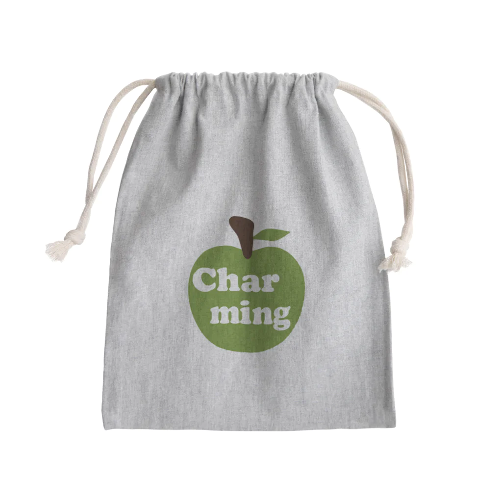 キッズモード某のチャーミングアップル(青りんご) Mini Drawstring Bag