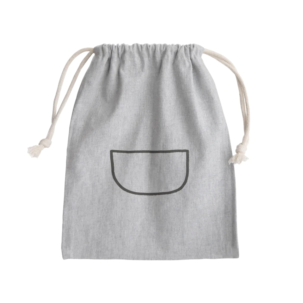 目玉おやじのぽけっと付き巾着 Mini Drawstring Bag