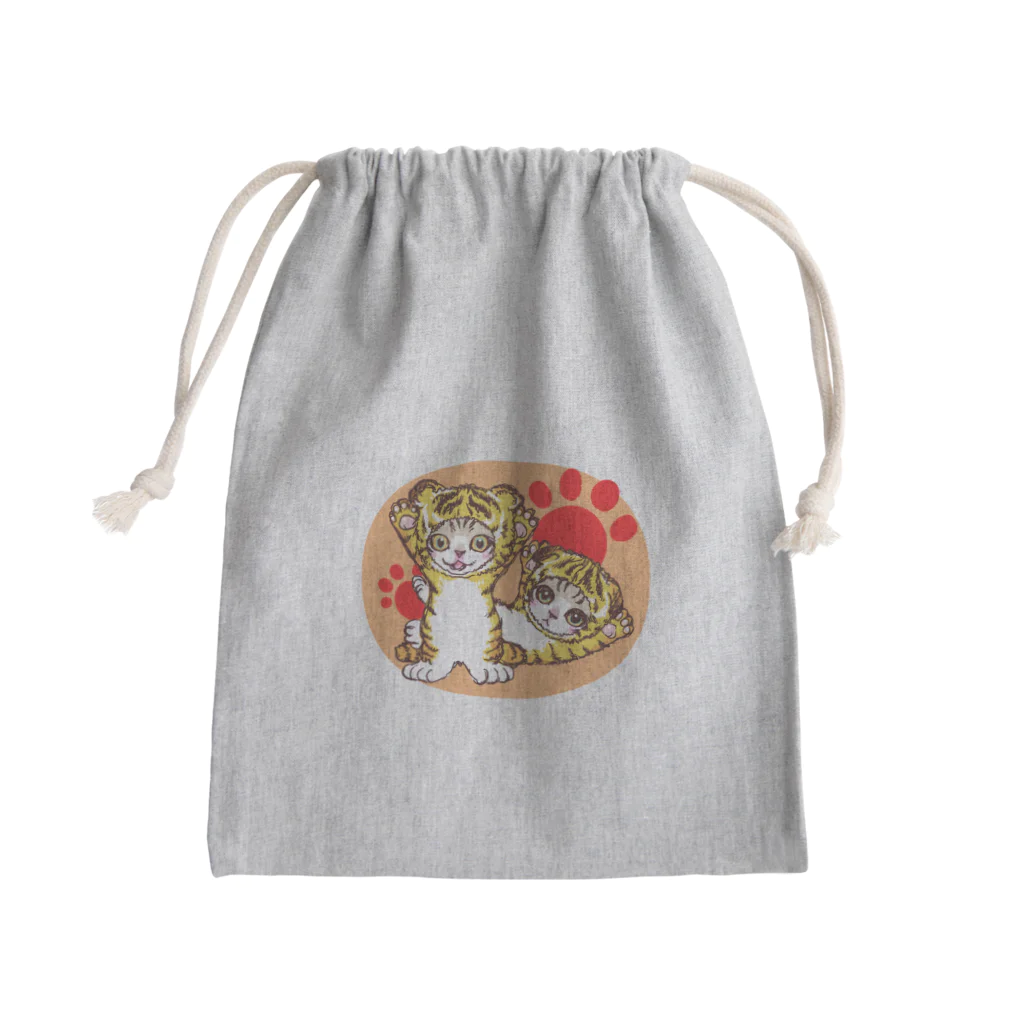 nya-mew（ニャーミュー）のとらニャーちゃん Mini Drawstring Bag