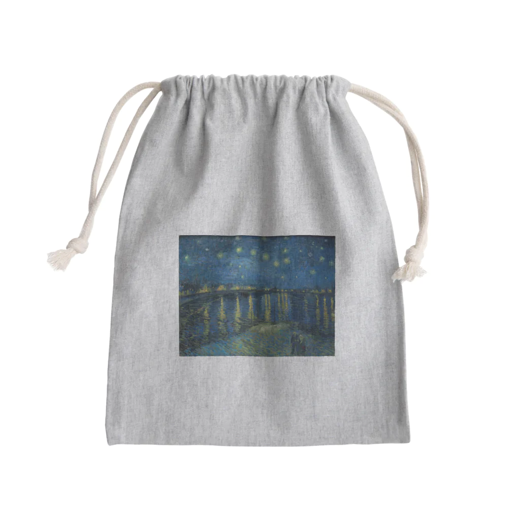 artgalleryのローヌ川の星月夜 Mini Drawstring Bag