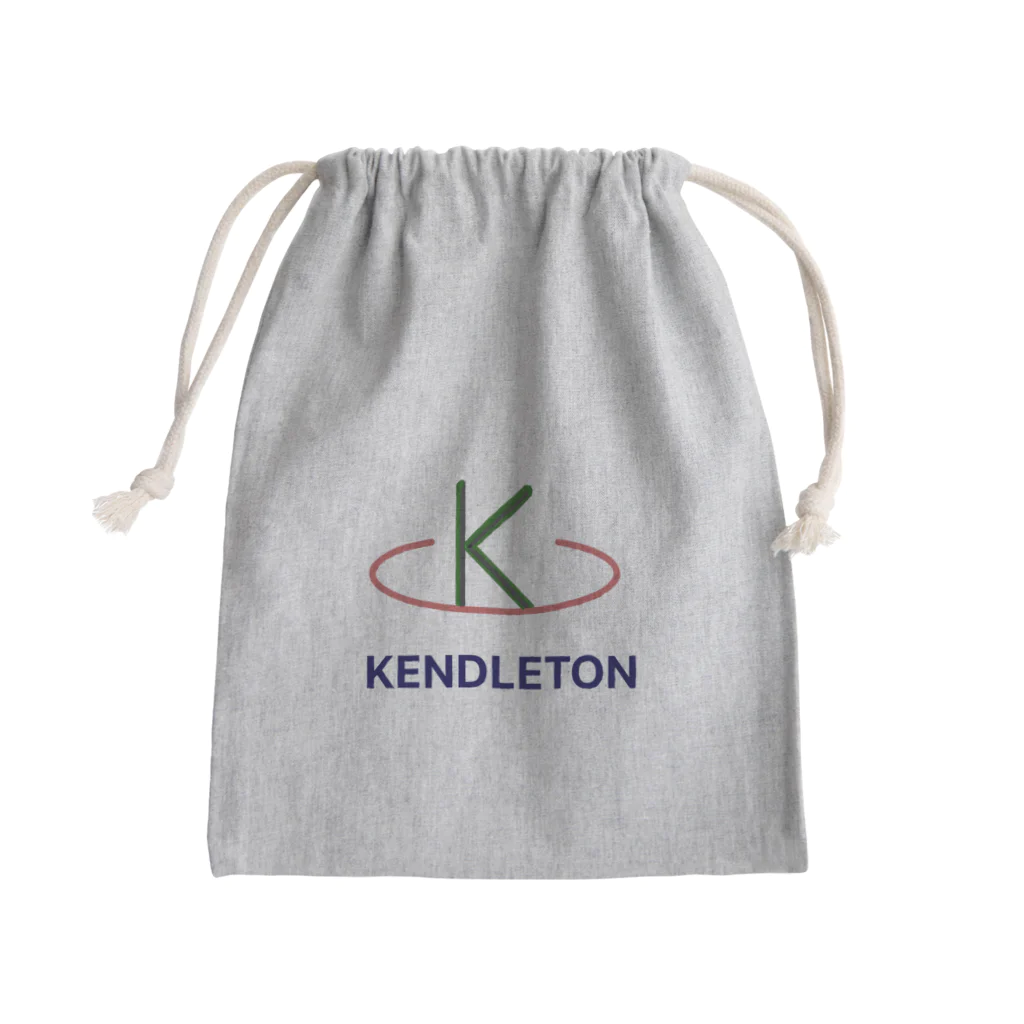 KENT STATEのKENDLETON カレッジロゴ きんちゃく