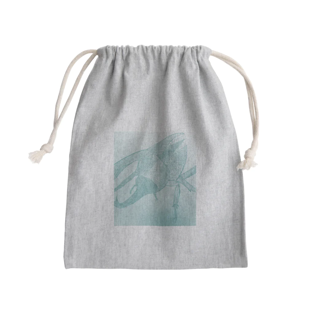 LeafCreateのグラントシロカブトな模様　 Mini Drawstring Bag