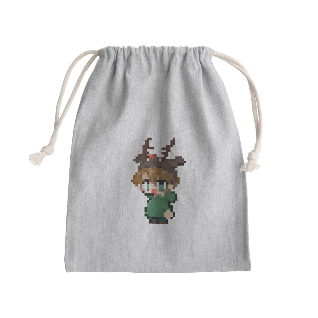 ボーダーラインのシーク(ドット絵) Mini Drawstring Bag