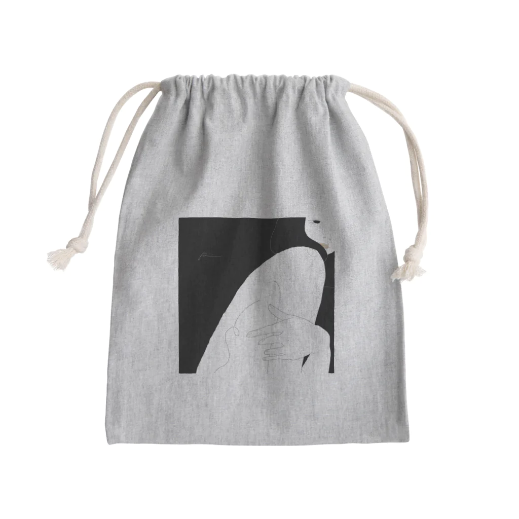 リオナ の イラストのtattoo? Mini Drawstring Bag