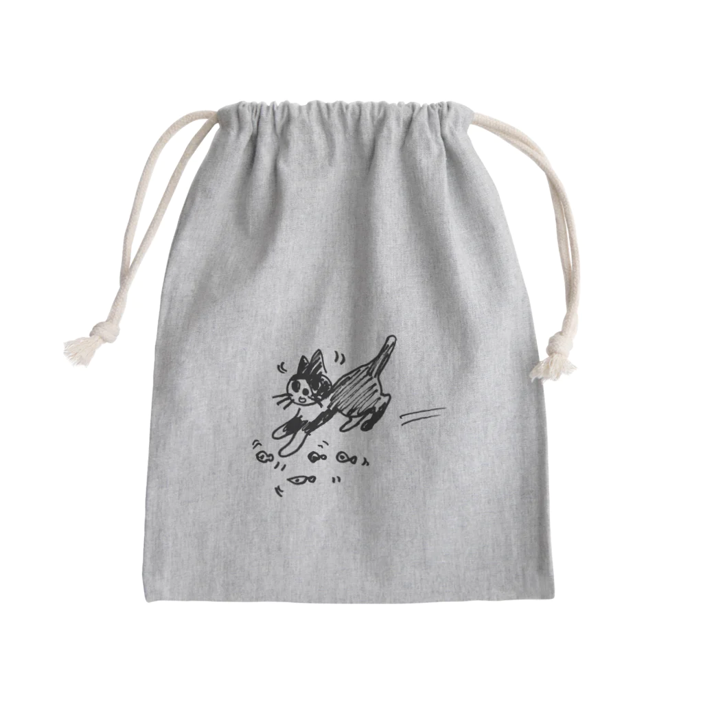 zoomieのシャー猫にこちゃ Mini Drawstring Bag