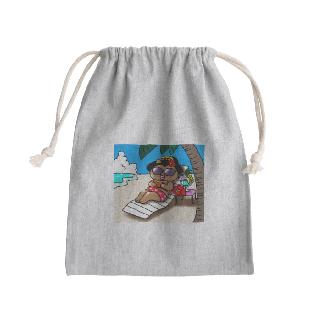 Happy Fun goodsの舞妓ねこバケーション Mini Drawstring Bag