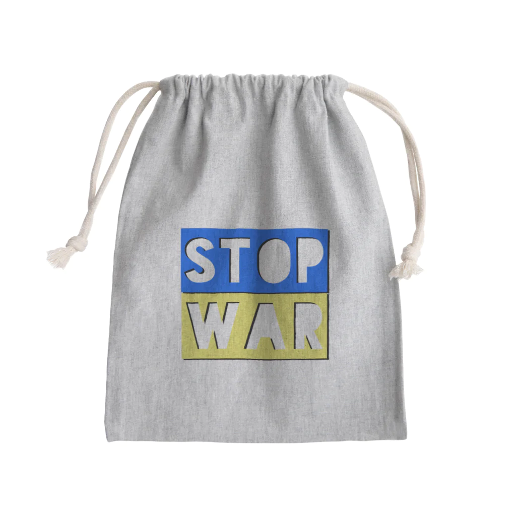 LalaHangeulのSTOP WAR  Mini Drawstring Bag