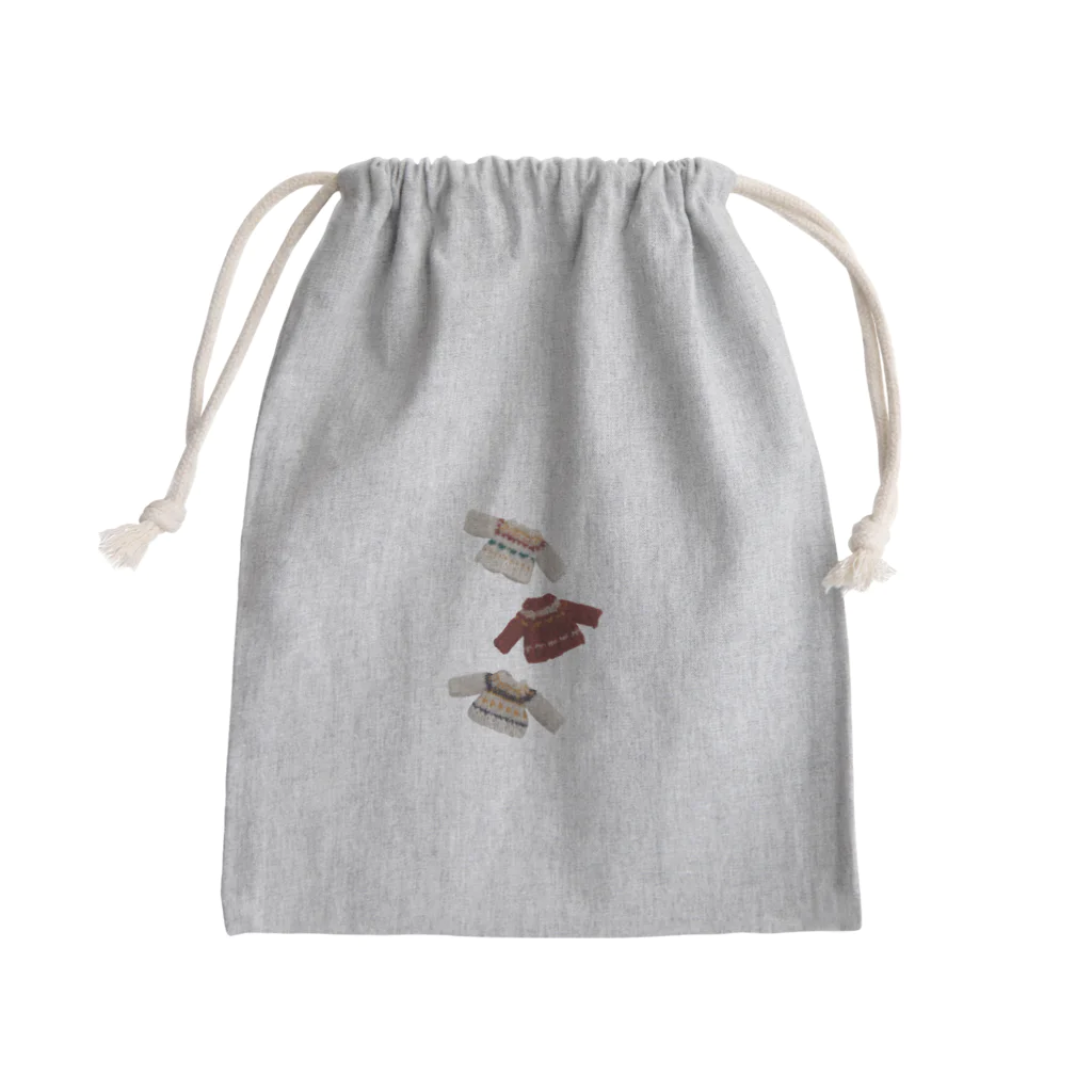 sheep coteのミニチュアニットA Mini Drawstring Bag