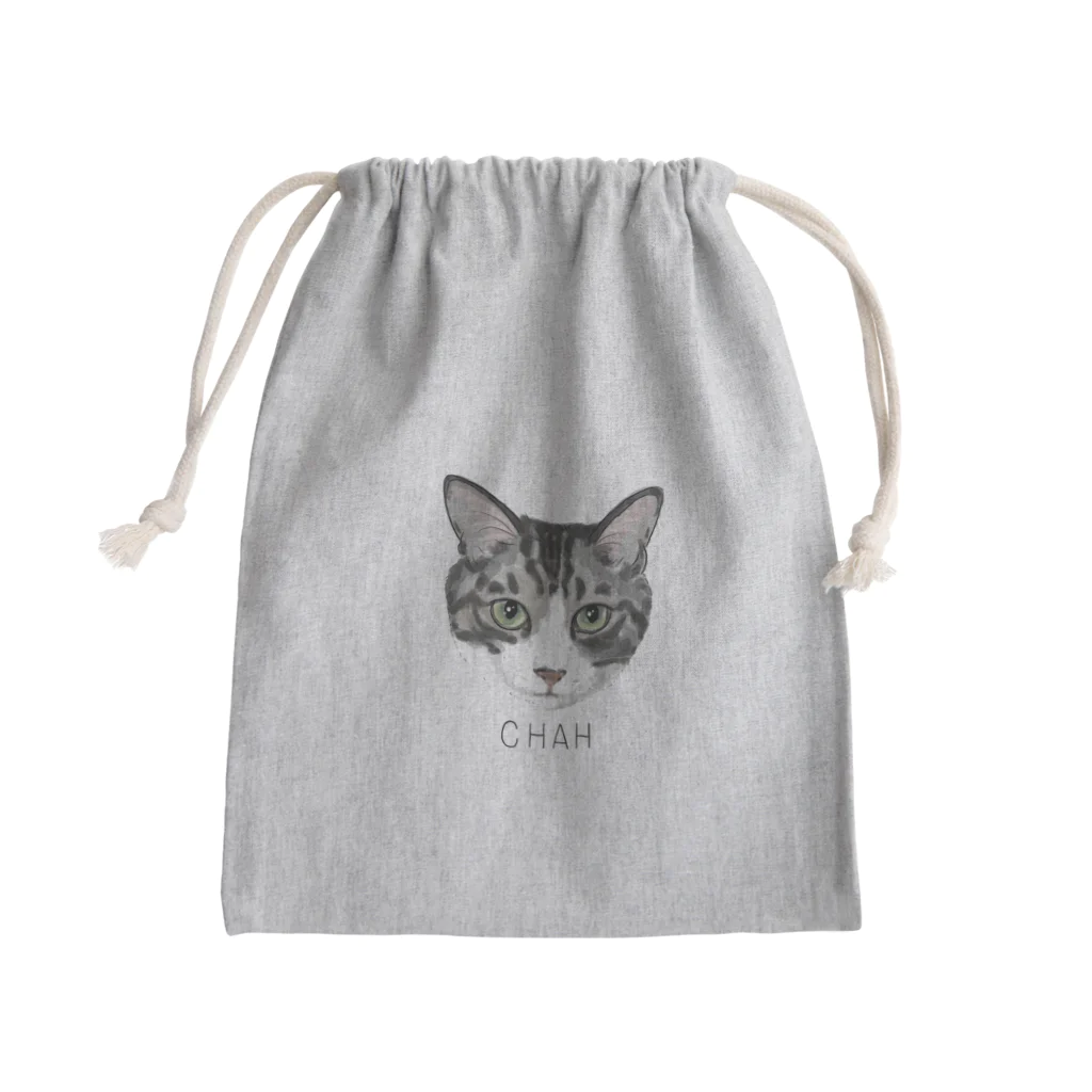 みきぞーん｜保護猫 ミッキー画伯と肉球とおともだちのchah Mini Drawstring Bag