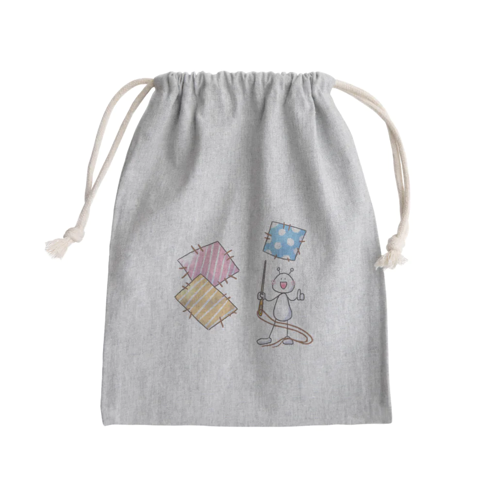 なかしま わか🦀のパッチワークうちうじんくん Mini Drawstring Bag