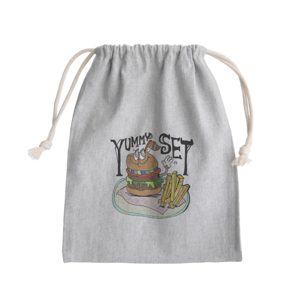 pakpakのハンバーガーヤミーセット⭐︎ Mini Drawstring Bag