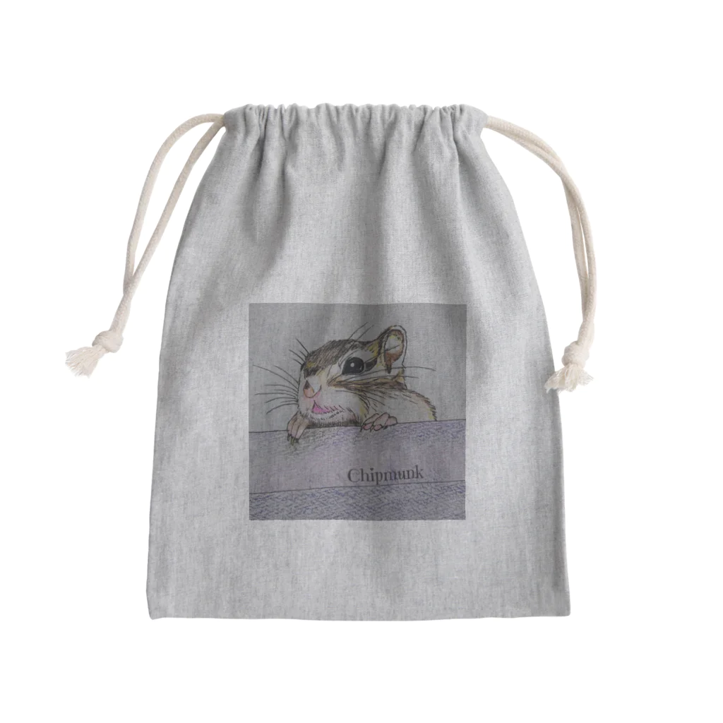 シマリス部　のシマリス　ハンモックでくつろぐ Mini Drawstring Bag