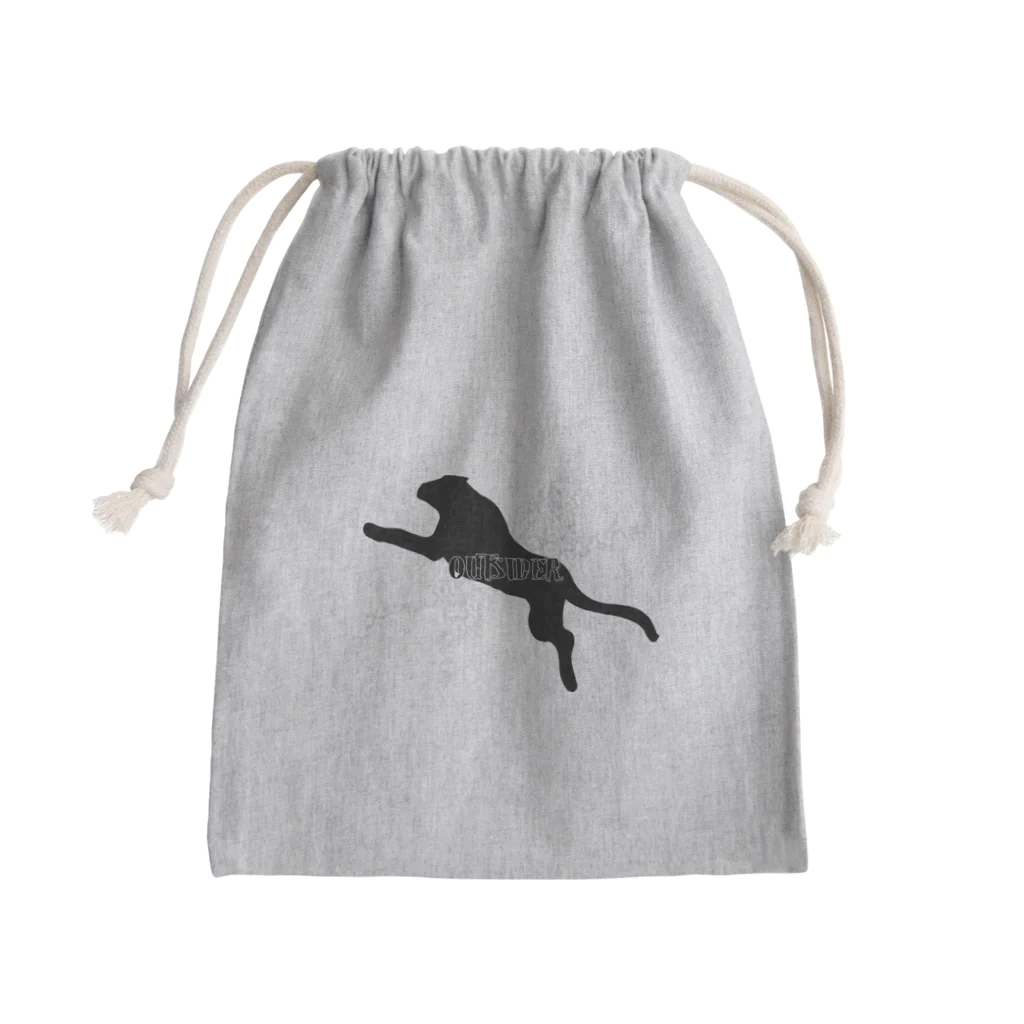 Ａ’ｚｗｏｒｋＳのクロヒョウ＆シロヒョウ～OUTSIDER～ Mini Drawstring Bag