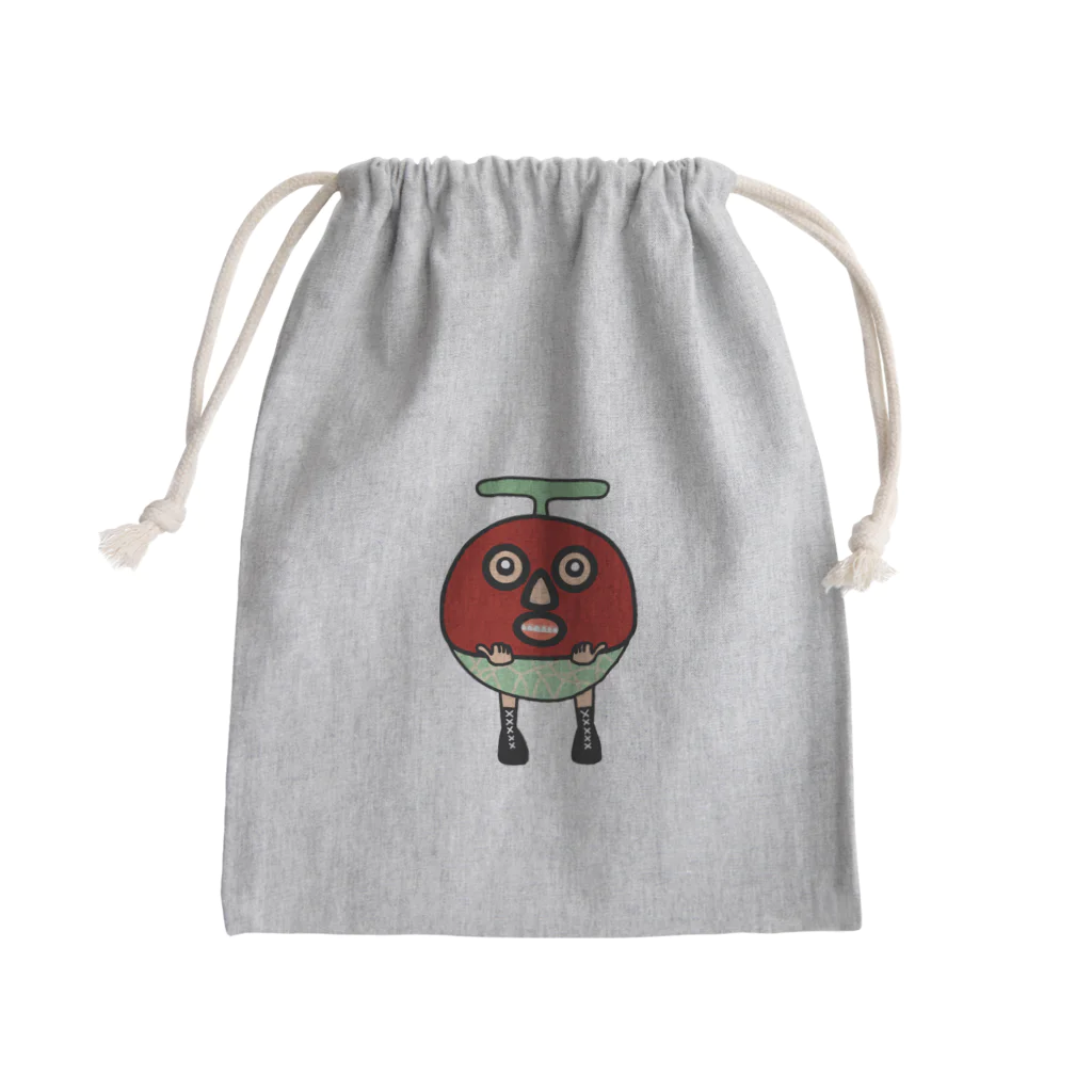 Mrs.Bean/ミセスビーンのダブルマスクメロン Mini Drawstring Bag