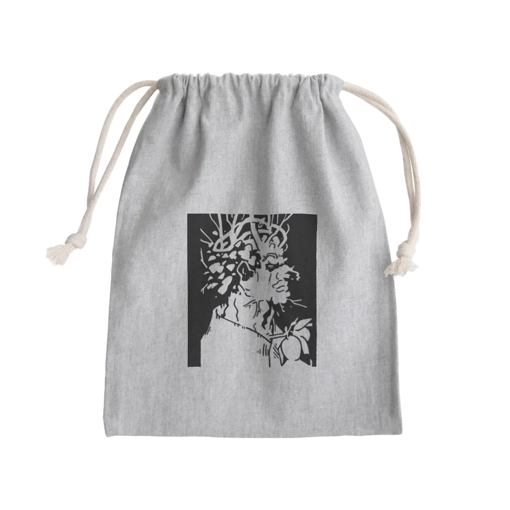 山形屋米店の冬_アルチンボルド四季 Mini Drawstring Bag