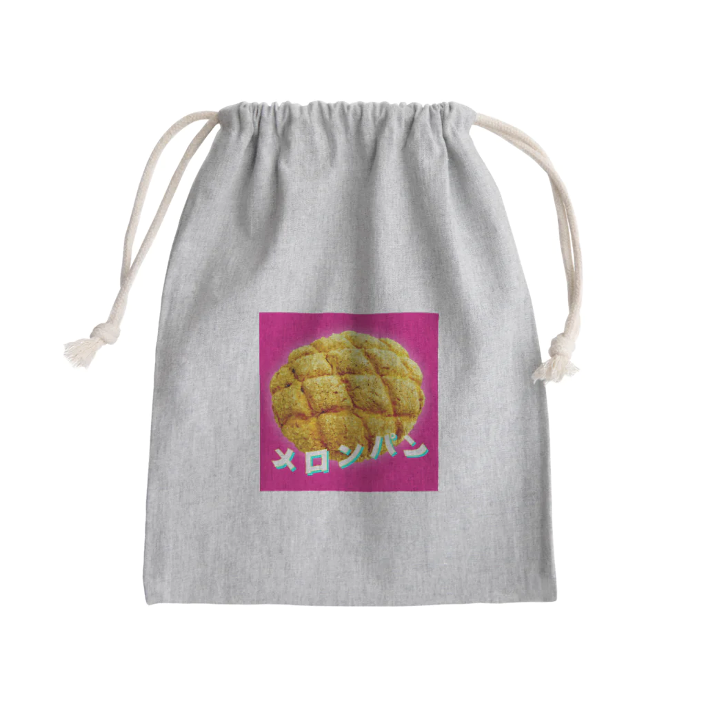 うさぎちゃんアイランドのうねうねメロンパンロゴ Mini Drawstring Bag