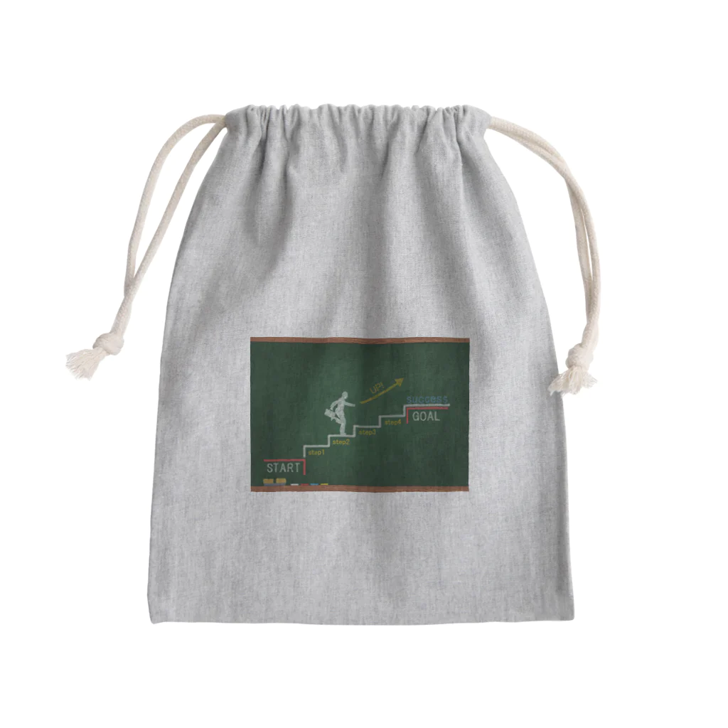 Teatime ティータイムのステップアップ ゴール成功者 Mini Drawstring Bag