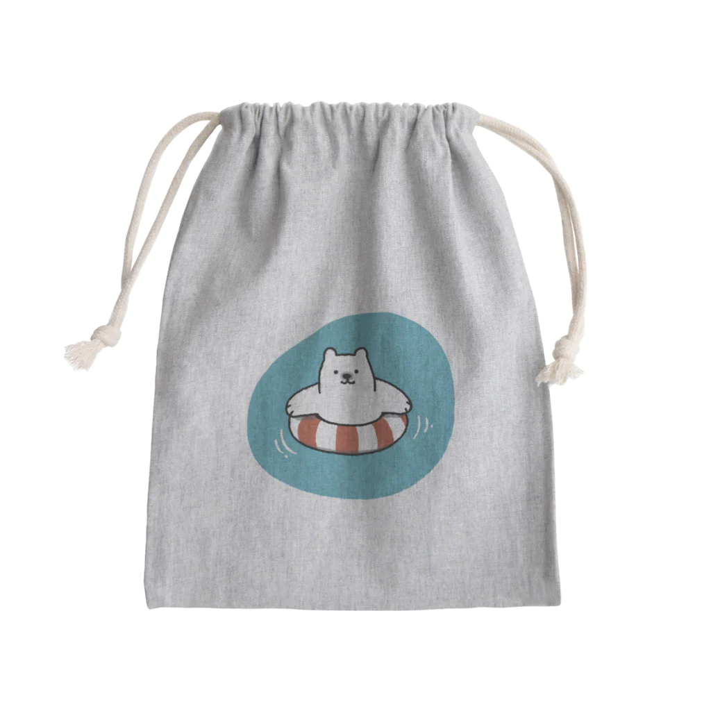 ホーリーモーリーギャラリーのぷかぷか浮かぶしろくまくん Mini Drawstring Bag