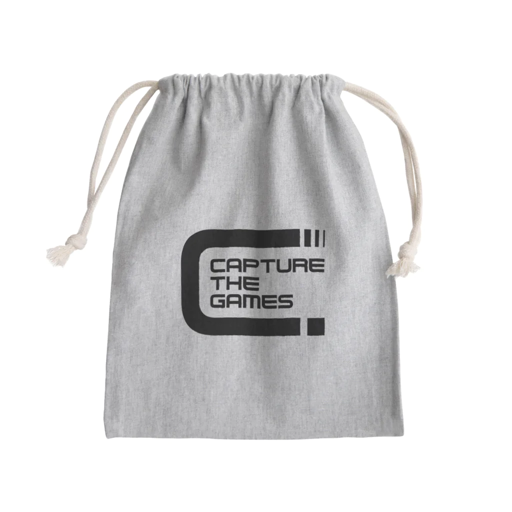 ルイレイ（RuiReiChannel)の「CAPTURE THE GAMES」 OFFICIAL LOGO Mini Drawstring Bag