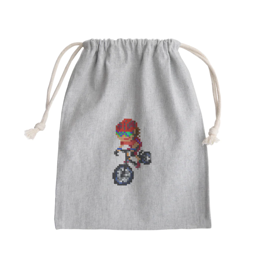 マボ@ロードバイクマンのロードバイクマン（レッド） Mini Drawstring Bag